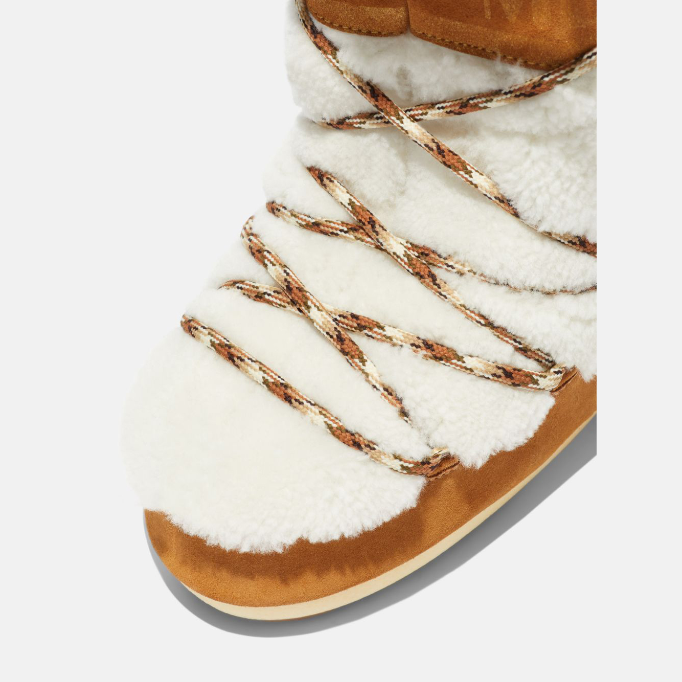 Moon Boot® Lab69 Vinterstøvler Dame Pisket Krem NO-670329